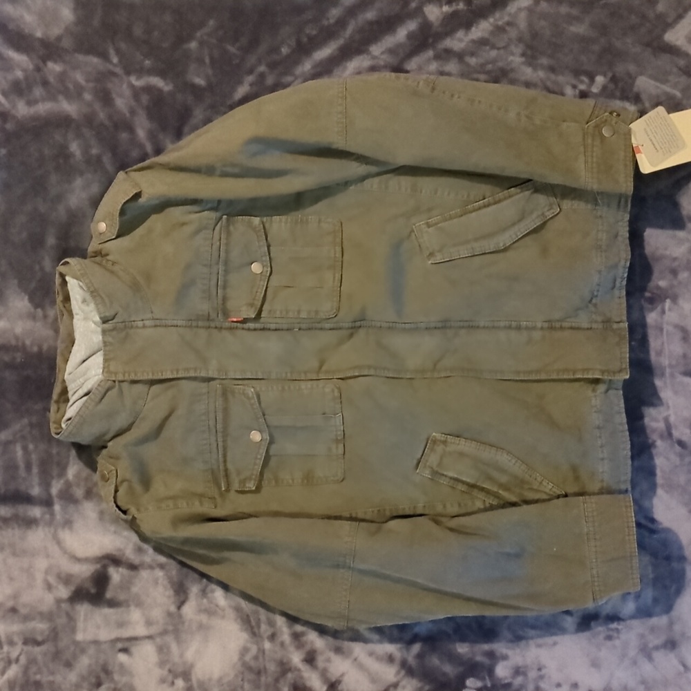 Levi's® Twill Hooded Military Trucker Jacket